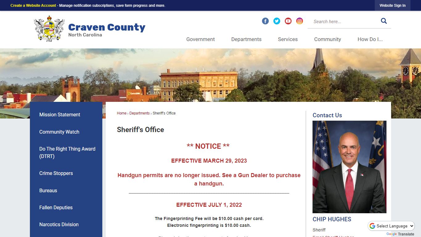 Sheriff's Office | Craven County - Craven County, North Carolina